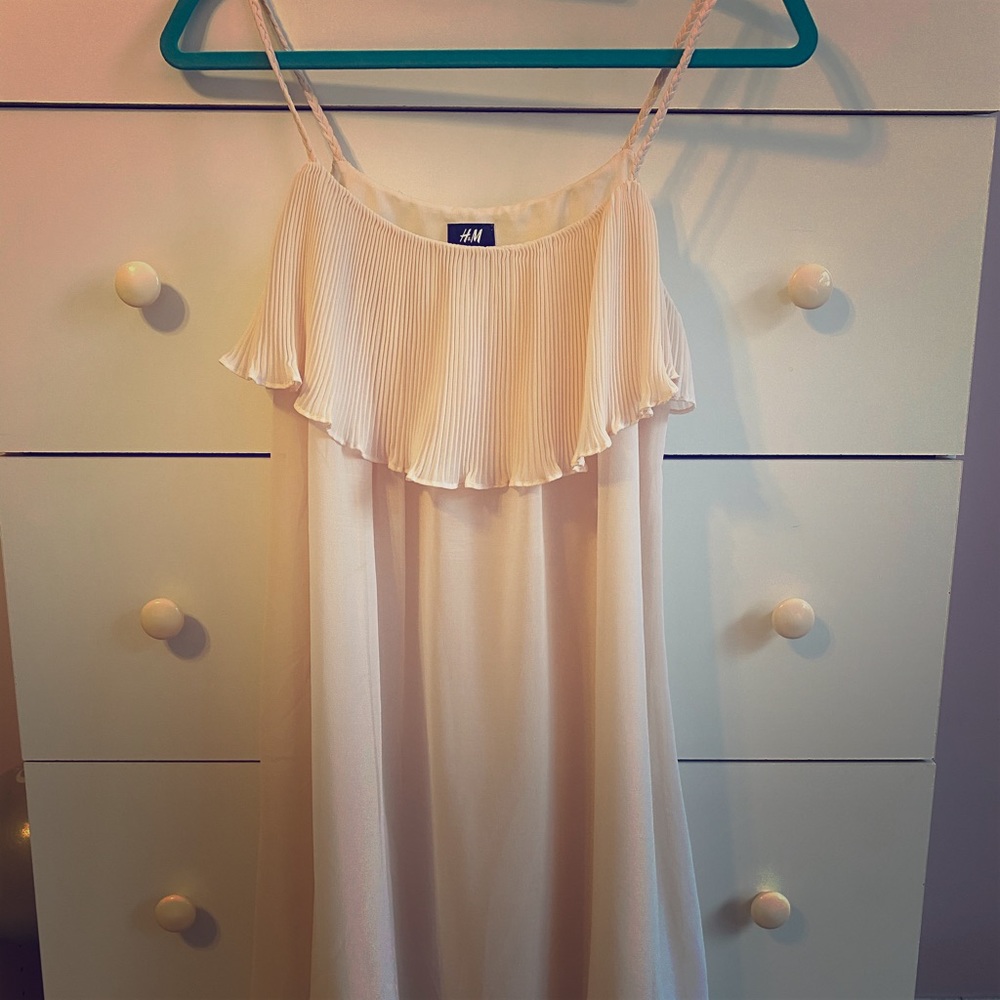Baby pink flowy sundress from H&M